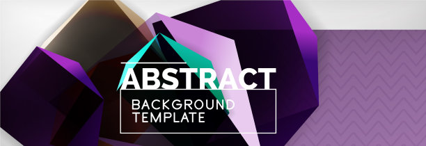 三角形三维几何形状组成图片下载