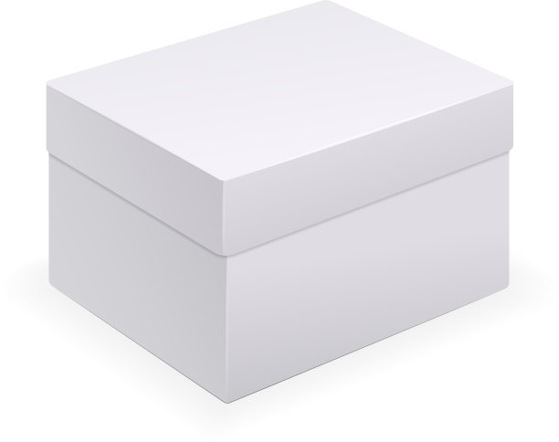 现实的白色盒子eps 10孤立的白色图片下载