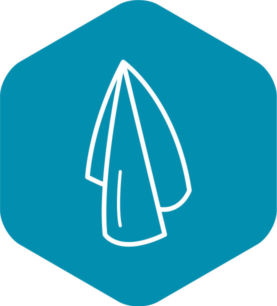 湿毛巾图标轮廓风格图片下载