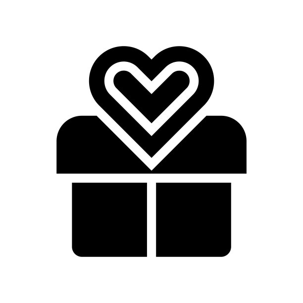 礼盒字形矢量图标- UI图标矢量图片下载