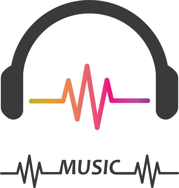 音乐均衡器和音效插图标志图片下载