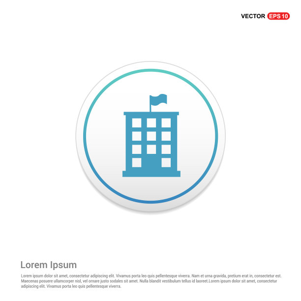 建立图标六边形白色背景图标模板图片下载