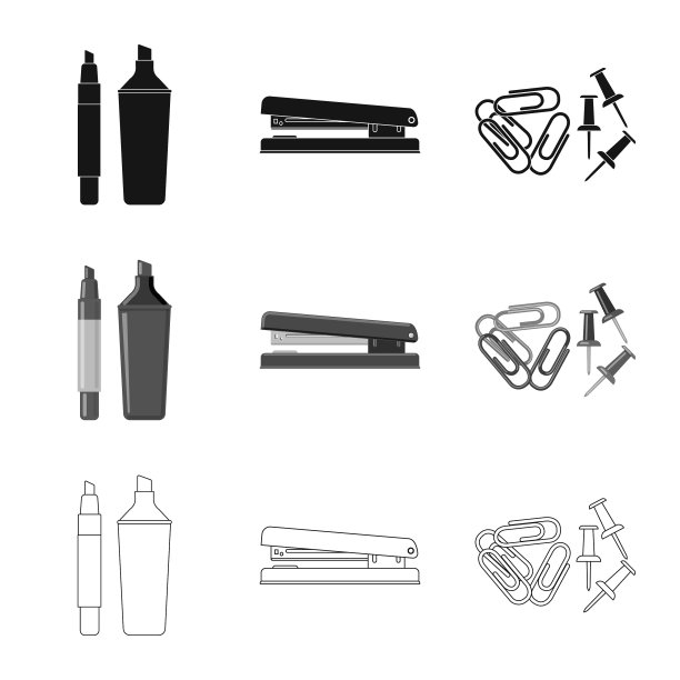 办公用品标识的设计图片下载
