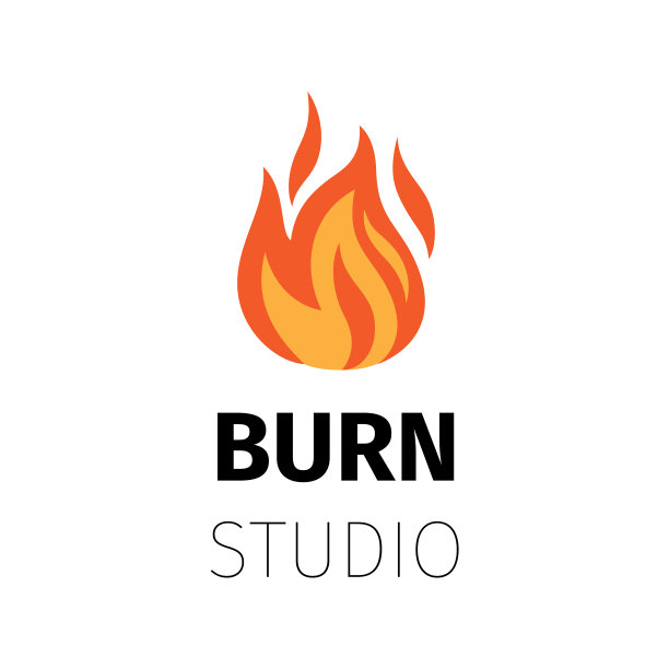 燃烧工作室火焰标志图片下载
