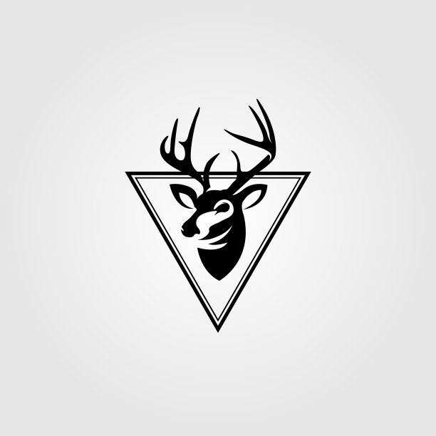 亲爱的头徽复古三角标志设计图片下载