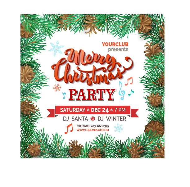 圣诞晚会模板图片下载