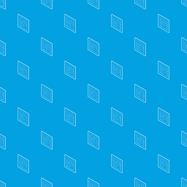 画面中边框图案无缝蓝色图片下载
