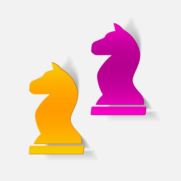 逼真风格设计元素：国际象棋图片下载