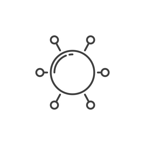 分子概念图标或轮廓图片下载