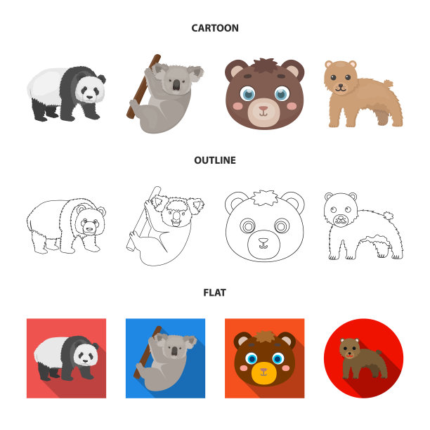 设计睡眠和棕色图标集图片下载