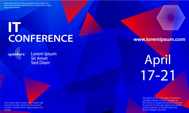 会议公告设计模板图片下载