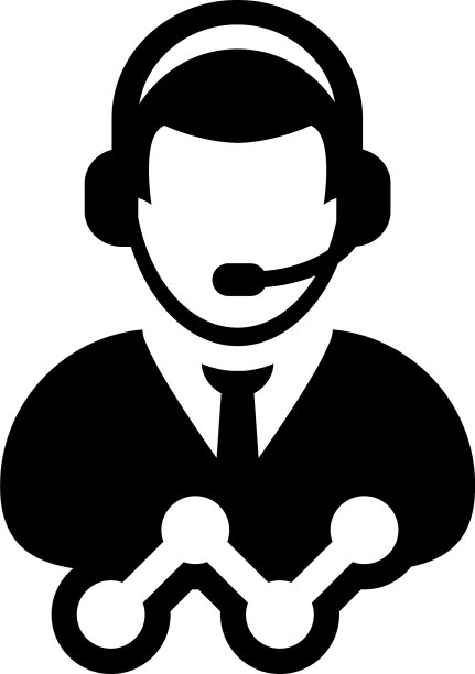 呼叫中心图标男性数据支持客户图片下载