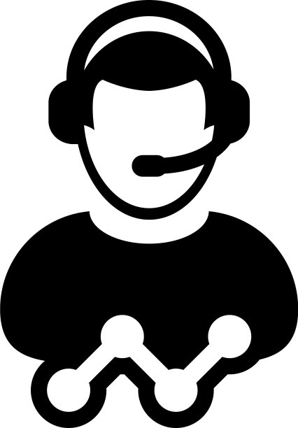 支持图标男性客服数据服务图片下载