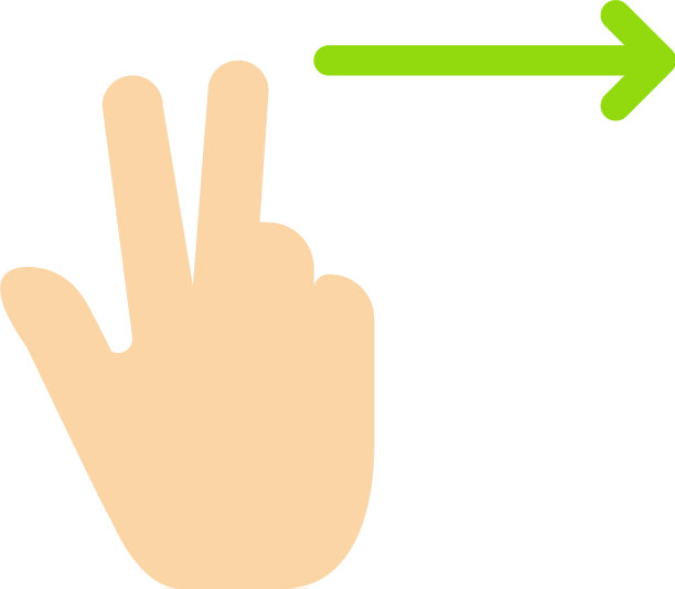 手指手势右边平坦的颜色图标图标横幅图片下载