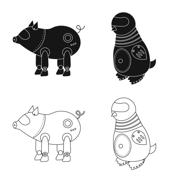 孤立物体玩具和科学标志的集合图片下载