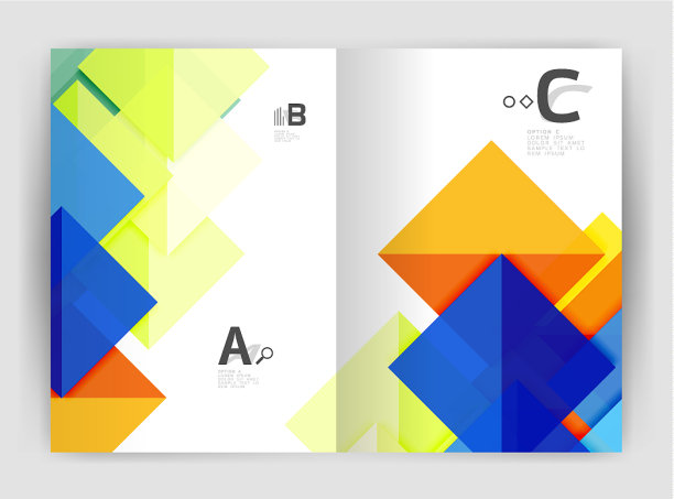 商业小册子或单张a4封面模板图片下载