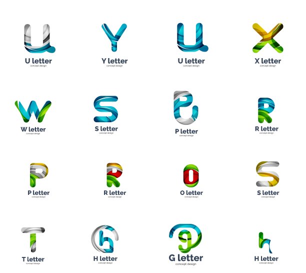 抽象Web字母Logo合集图片下载
