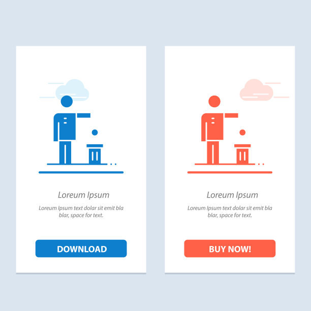 坏主意的想法循环再利用蓝色和红色的想法图片下载