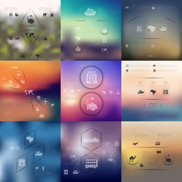 旅游信息图表没有重点背景图片下载