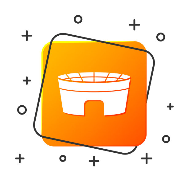 白色足球场图标孤立在白色图片下载