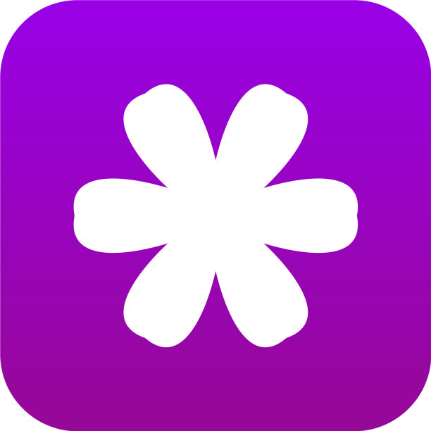 花朵图标数字紫色图片下载
