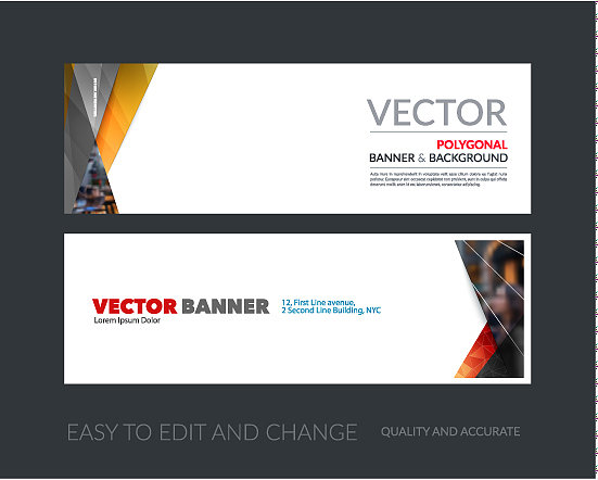 一套现代水平网站横幅图片下载