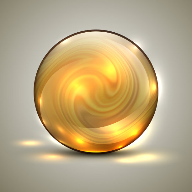 3d球金色闪亮的充满活力的色彩流体纹理图片下载