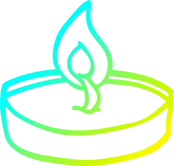 冷梯度线绘制卡通蓝绿色光图片下载