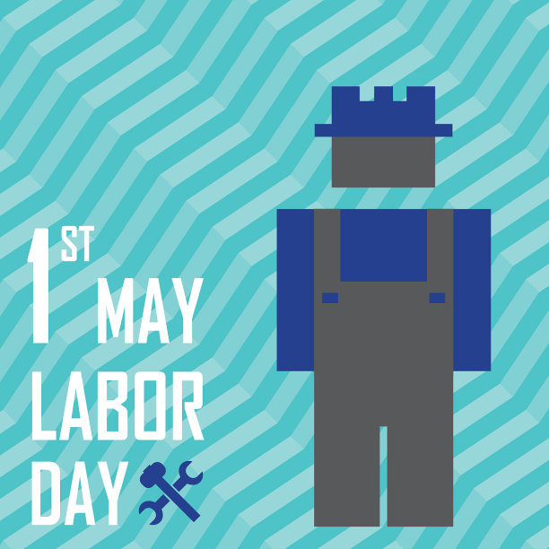 五一劳动节概念建设图片下载