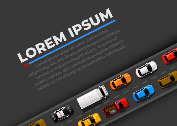 公路运输高速公路上交通堵塞图片下载