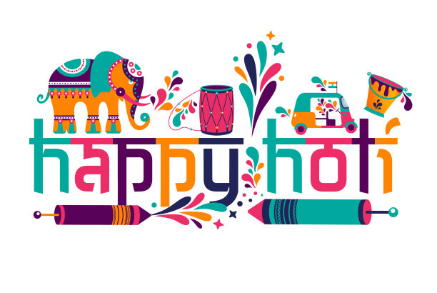 快乐胡里节元素为快乐卡设计图片下载