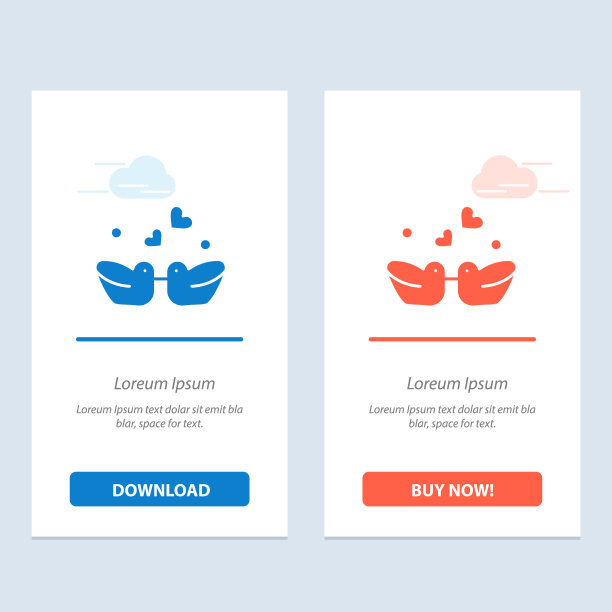 鸟，鸟，鸟，鸭，蓝色和红色图片下载