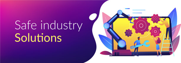 协作机器人概念横幅标题图片下载