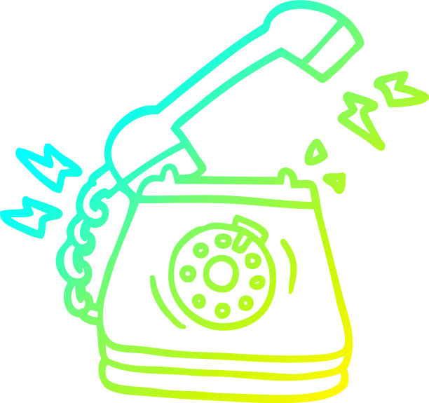 冷梯度线绘制卡通铃声图片下载