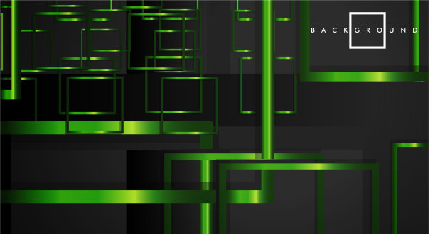 以黑色为背景的现代抽象方块图片下载