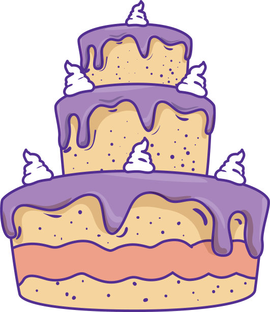 美味蛋糕庆祝图标图片下载