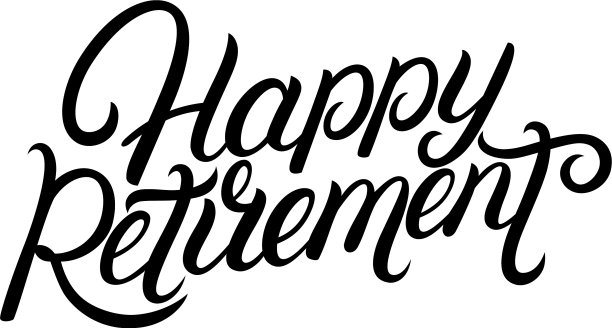 快乐退休手写信件图片下载