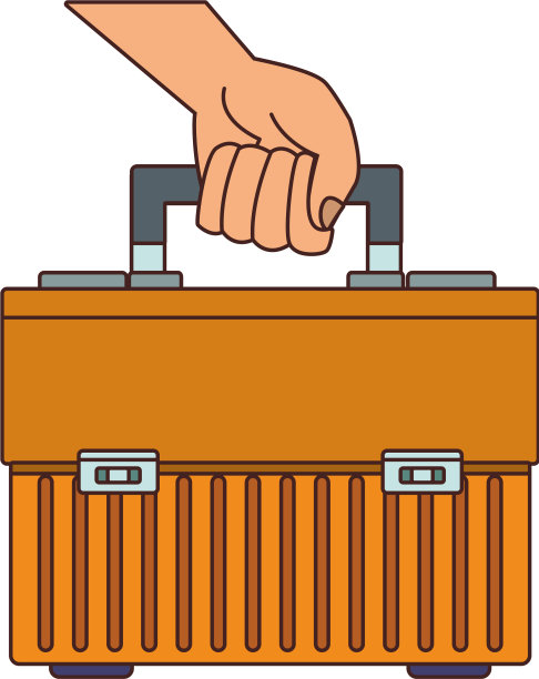 手拿着工具箱图片下载