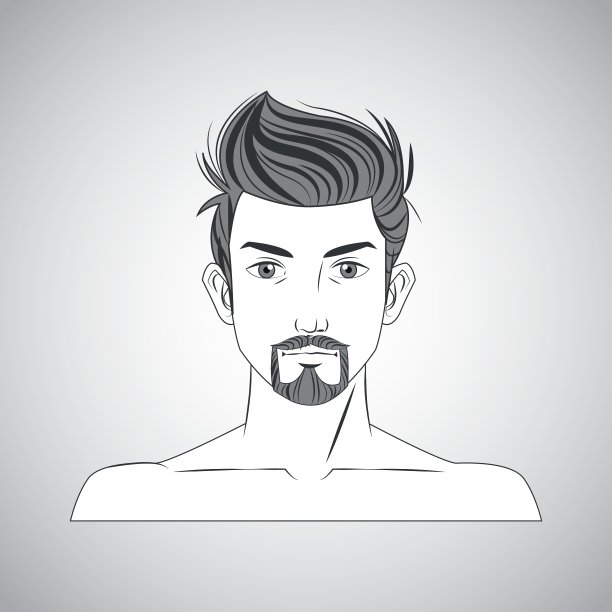 男人和发型设计图片下载