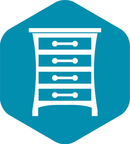 衣柜抽屉图标简单的风格图片下载