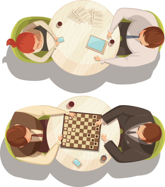 人们围坐在圆桌旁喝咖啡图片下载