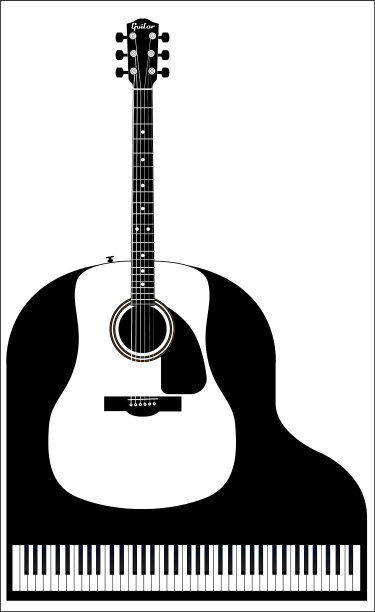 钢琴和吉他图片下载