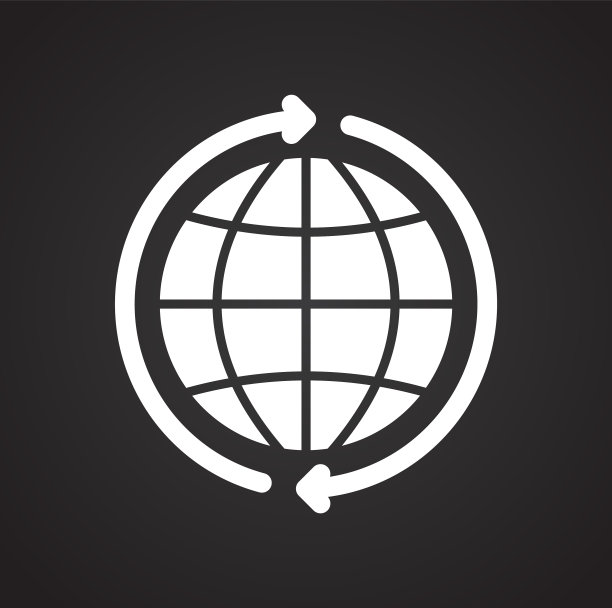 全球相关图标的背景上的图形和图片下载
