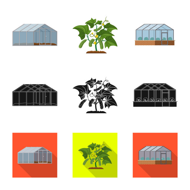 温室和植物图标图片下载
