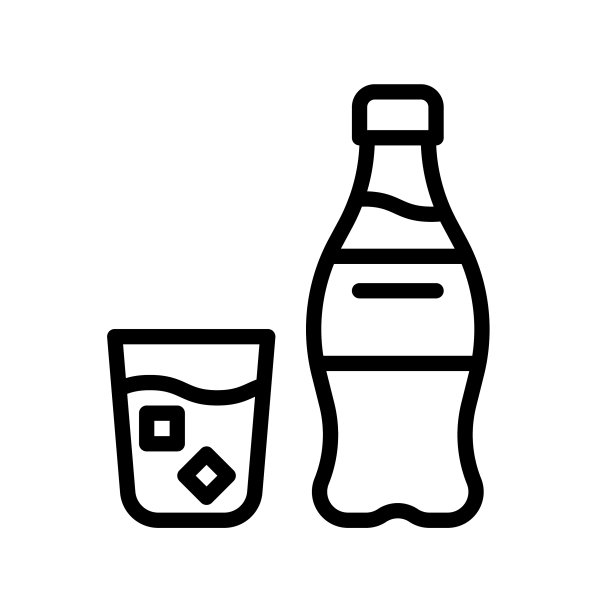 可乐饮料线条风格图标图片下载
