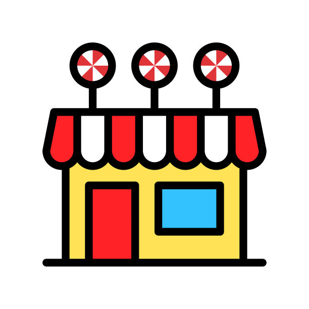 糖果店填充风格图标可编辑轮廓图片下载