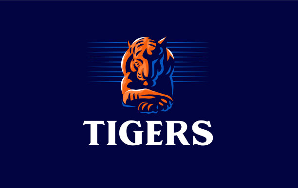 老虎低下头躺着图片下载