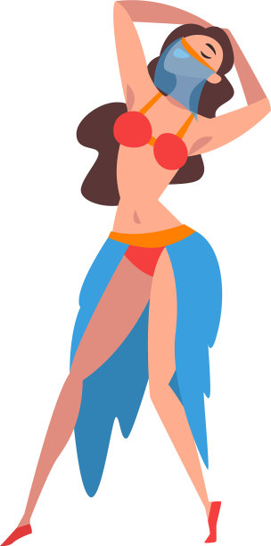 美丽的东方女孩跳肚皮舞图片下载