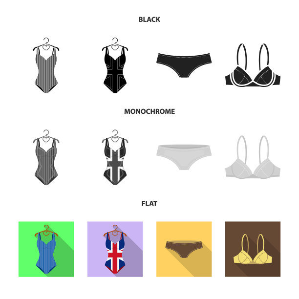 孤立对象比基尼和时尚偶像集图片下载