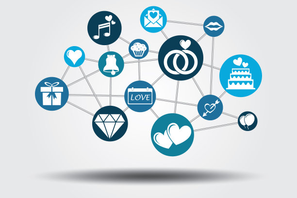 图形网络婚礼灰色图片下载